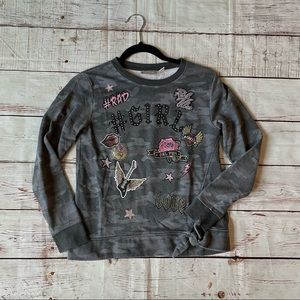 The Children’s Place Girls Active Long Sleeve Pullover size XL (14)